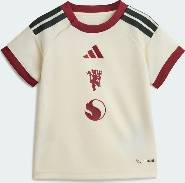 adidas Manchester United Mini 2026/2027 Ausweichausrüstung ivory/jungle ink (Junior)