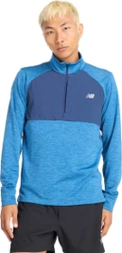 New Balance Athletics Heat Grid 1/2 Zip Funktionsshirt langarm heron blue (Herren)