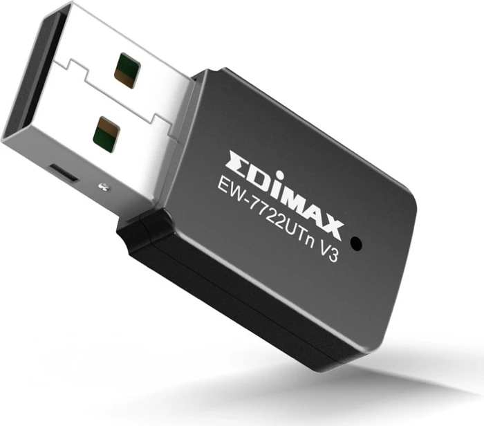 Edimax EW-7722UTn V3, N300 Wi-Fi 4 Mini USB Adapter, 2.4GHz, USB-A 2.0 [Stecker]
