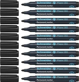 Schneider Maxx 130 Permanentmarker schwarz, 10er-Pack