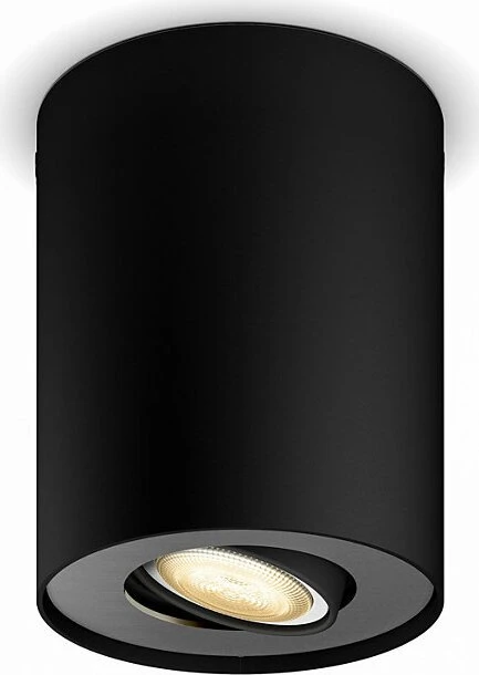 Philips Hue White Ambiance Pillar Spot 1-flammig schwarz
