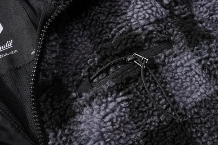 Brandit Teddyfleece Jacke schwarz/grau (Herren) (5021-28) – Bild 3 von 6