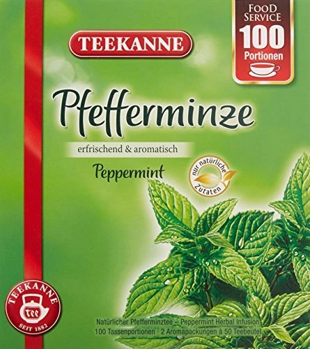 Teekanne Pfefferminze Tee Beutel, 100 Stück