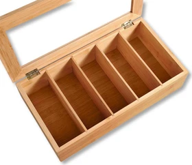 Kesper Bambus Teebox mit Sichtfenster