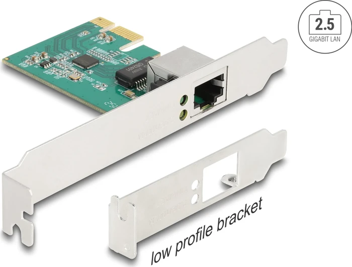 DeLOCK 2.5G LAN-Adapter, RJ-45, PCIe 2.1 x1, RTL8125