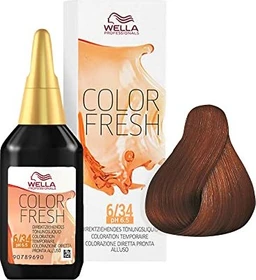 Wella Color Fresh Haartönung pH 6.5 Acid Line Vibrant Reds 6/34 dunkelblond gold-rot, 75ml
