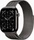 Apple Watch Series 11 46mm Titan schiefer mit Milanaise\u002dArmband M/L schiefer (MFD44ZR)
