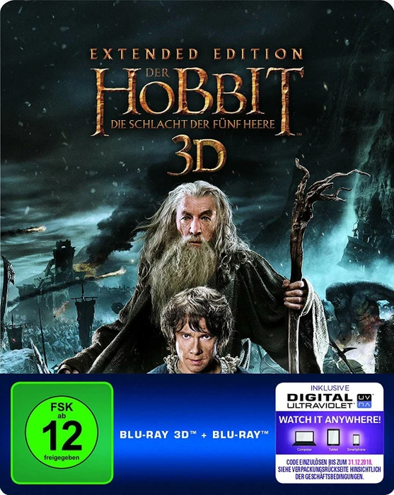 Der Hobbit - Die Schlacht der fünf Heere Extended Edition (3D) (Special Editions) (Blu-ray)
