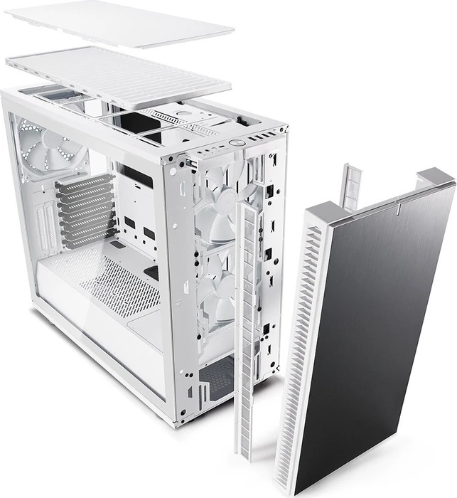 Fractal Design Define S2 White, Glasfenster, schallgedämmt