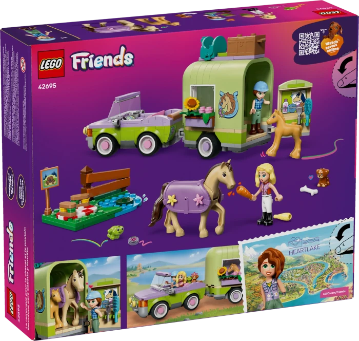 LEGO Friends - Pferd und Fohlen mit Pferdeanhänger