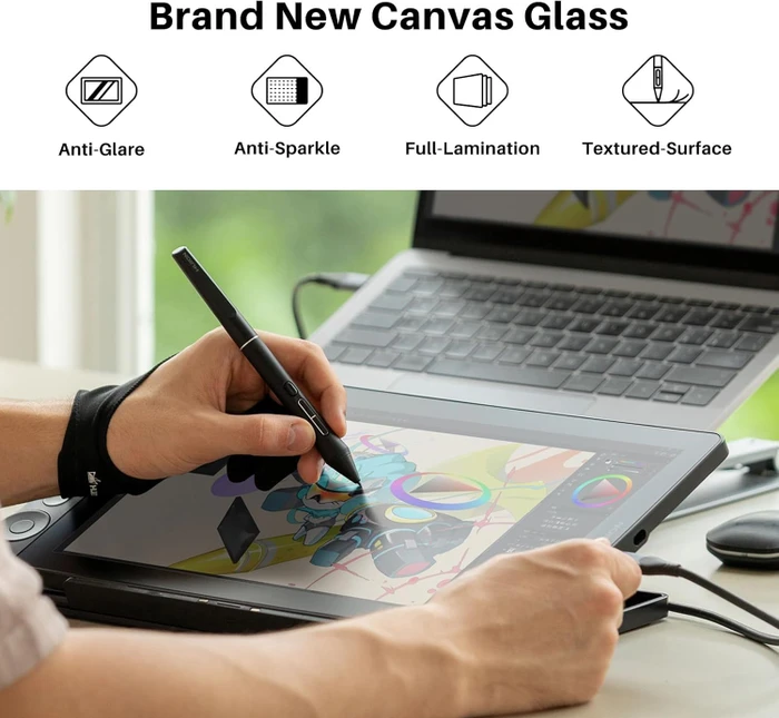 Huion Kamvas 13 Gen3, Cosmos Black, mit Standfuß