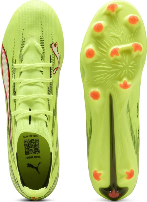 Puma Ultra 6 Match FG/AG yellow alert/puma black/glowing red/lime