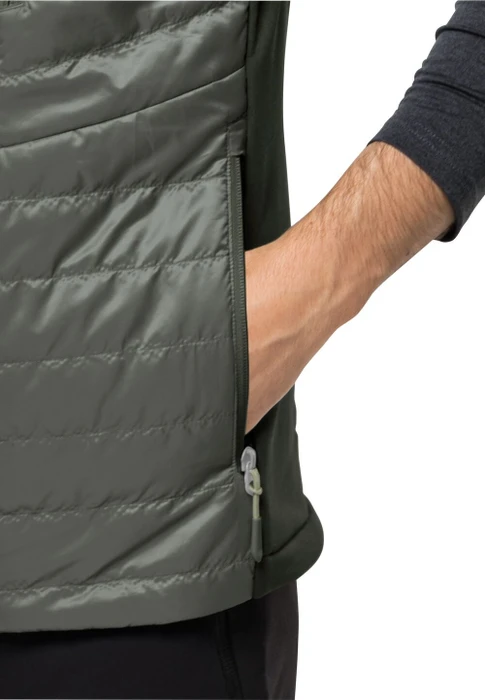 Jack Wolfskin Routeburn Pro Ins Funktionsweste gecko green (Herren)
