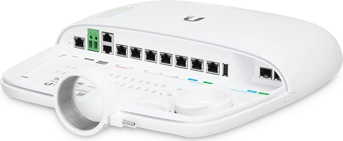 Ubiquiti EdgePoint Intelligent WISP Control R8 Outdoor Gigabit Router, 8x RJ-45, 2x RJ-45/SFP, passiv PoE