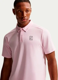 Nike Court Advantage Dri-FIT Poloshirt kurzarm pink foam/black (Herren)