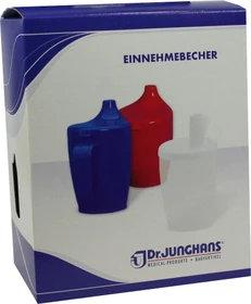 Dr. Junghans Medical Einnehmebecher mit Griff und Deckel 12mm grün, 250ml