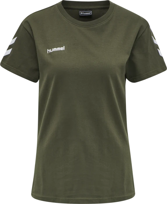 hummel GO Cotton T-Shirt kurzarm grape leaf