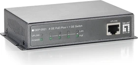 LevelOne GEP Desktop Gigabit Switch, 5x RJ-45, 115W PoE+ (GEP-0521 / 570767)