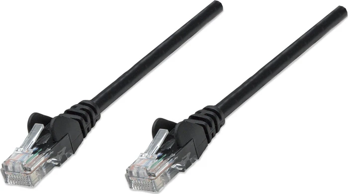 Intellinet Patchkabel, Cat5e, U/UTP, RJ-45/RJ-45, 10m, schwarz