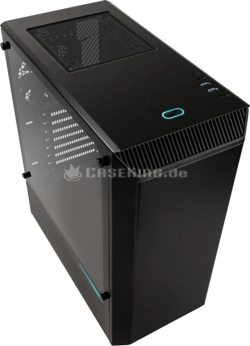 Phanteks Eclipse P300 schwarz, Glasfenster, schallgedämmt