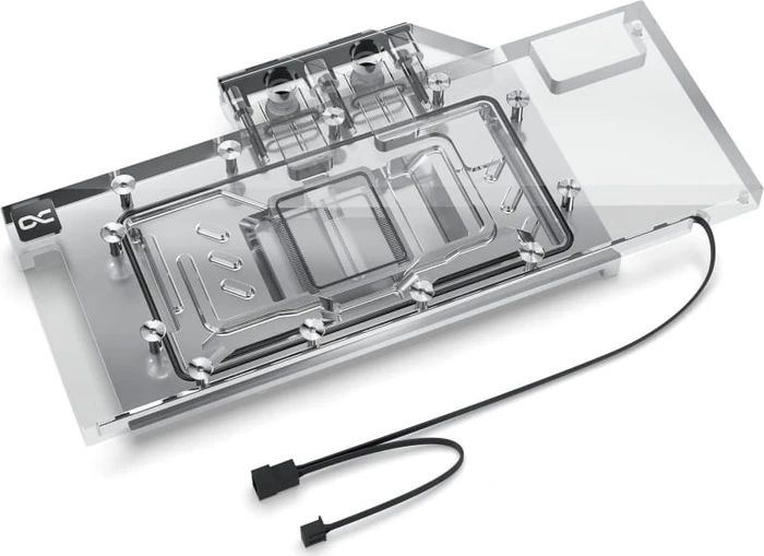 Alphacool Eisblock Aurora Acryl AMD Radeon RX 7800XT Reference mit Backplate