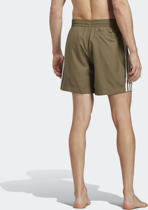 adidas Originals Adicolor 3-Streifen Badeshorts olive strata/white (Herren)