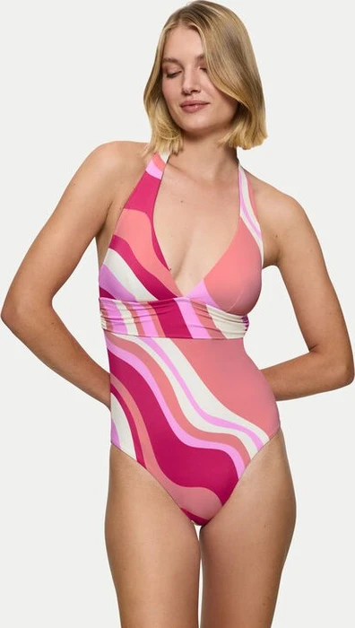 Triumph Summer Mix & Match Neckholder mit Cups Badeanzug pink/light combination (Damen)