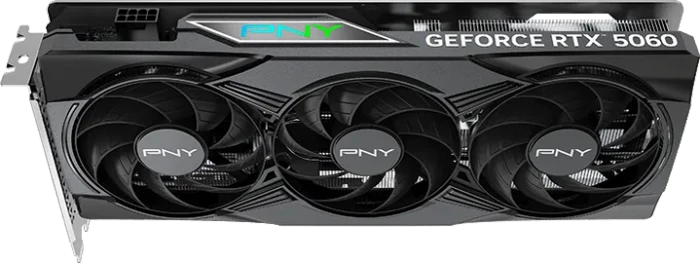 PNY GeForce RTX 5060 Epic-X RGB Overclocked Triple Fan, 8GB GDDR7, HDMI, 3x DP
