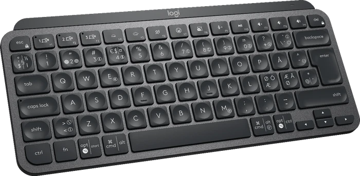 Logitech MX Keys Mini, LEDs weiß, Logi Bolt, Graphite, schwarz, USB/Bluetooth, ND
