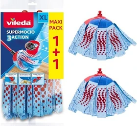 Vileda SuperMocio 3Action Ersatzkopf, 2 Stück