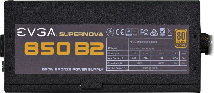 EVGA SuperNOVA B2 850 850W, ATX 2.3