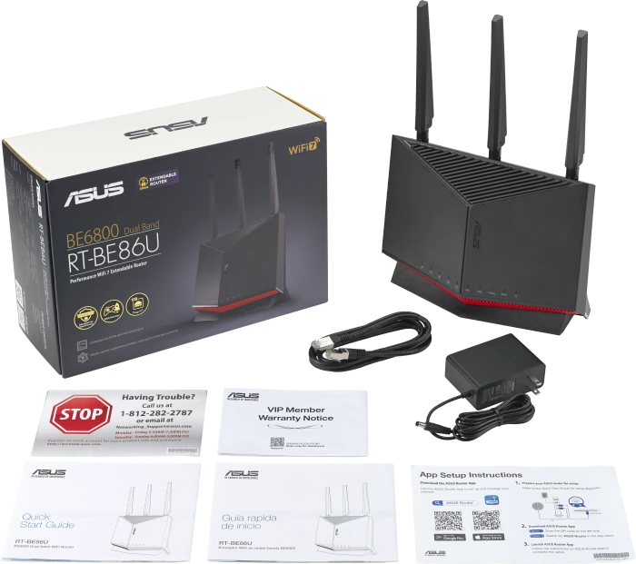 ASUS RT-BE86U, Wi-Fi 7, BE6800