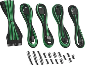 CableMod Classic ModFlex Cable Extension Kit, 8+6 Series, schwarz/grün