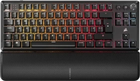 Corsair Gaming K70 CORE TKL WIRELESS RGB, schwarz, MLX RED V2, USB/Bluetooth, UK