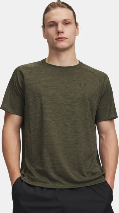 Under Armour Tech Textured Funktionsshirt kurzarm marine od green/black (Herren)