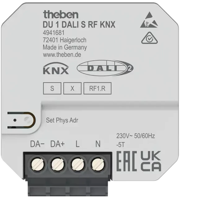 Theben DU 1 DALI S RF KNX, Schaltaktor