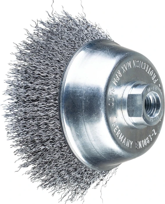Pferd POS TBU 100/M14 ST 0.3 Topfbürste gewellt, 100mm, 1 Stück