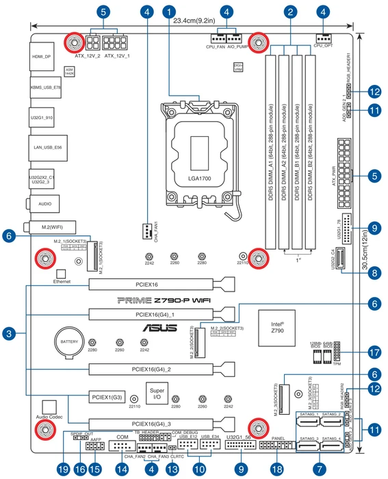 ASUS Prime Z790-P WIFI (Intel 1700)