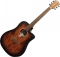 LAG Tramontane 70 Dreadnought Cutaway electroacoustic Black & Brown Vorschaubild