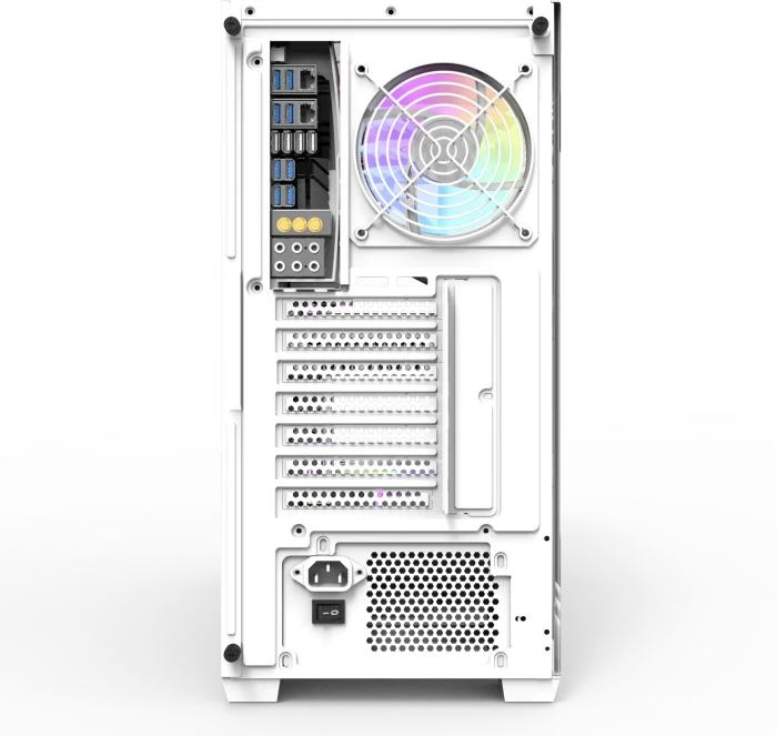 DarkFlash DS900 White, Glasfenster