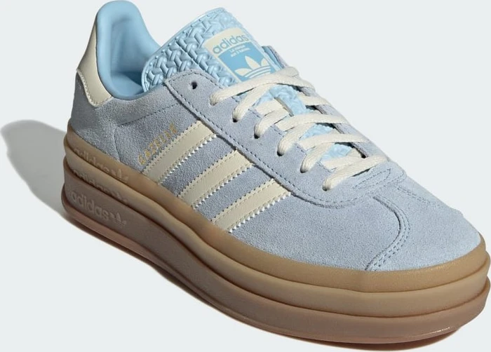 adidas Gazelle Bold clear sky/cream white/gold metallic (Damen)