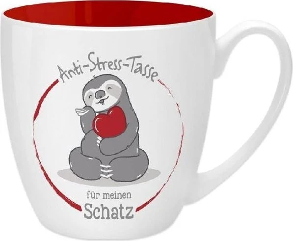 Sheepworld Kaffeebecher Anti-Stress Tasse für meinen Schatz 450ml
