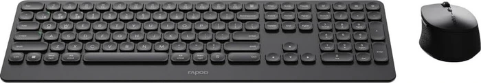 Rapoo 9390M Multi-mode Wireless Optical Combo Set, schwarz, USB/Bluetooth, DE (13098) – Bild 2 von 8