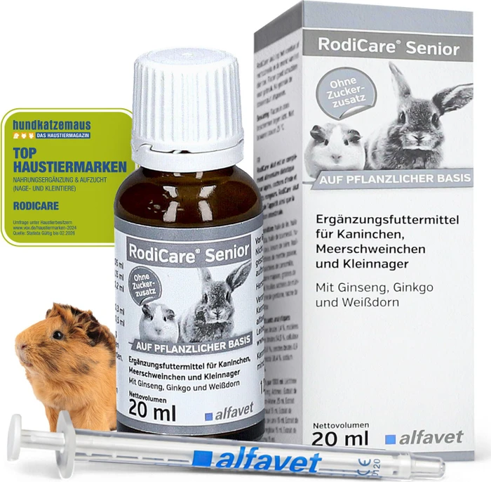 alfavet RodiCare Senior für Kaninchen und Meerschweinchen, 20ml