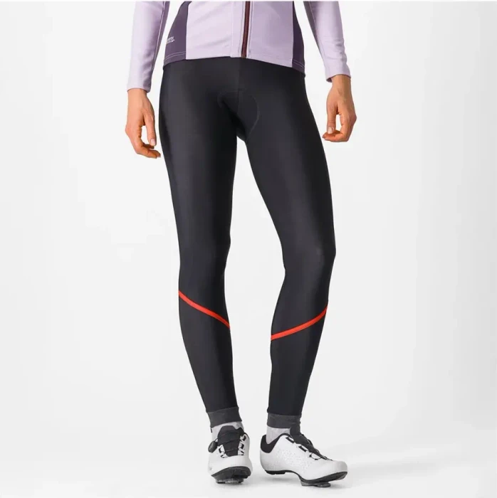 Castelli Velocissima DT Bibtight Fahrradhose lang black/hibiscus (Damen)