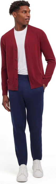Falke Luxury Cardigan V-Ausschnitt Strickjacke merlot (Herren)