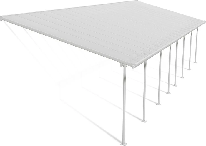 Palram Canopia Feria Terrassenüberdachung 1212x385cm weiß