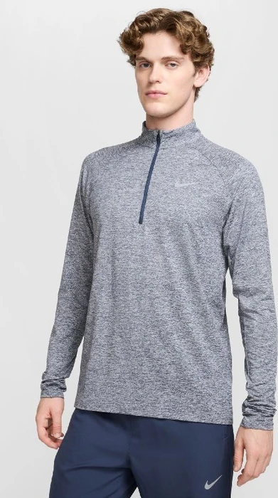 Nike Stride Dri-FIT Laufshirt langarm thunder blue/heather (Herren)
