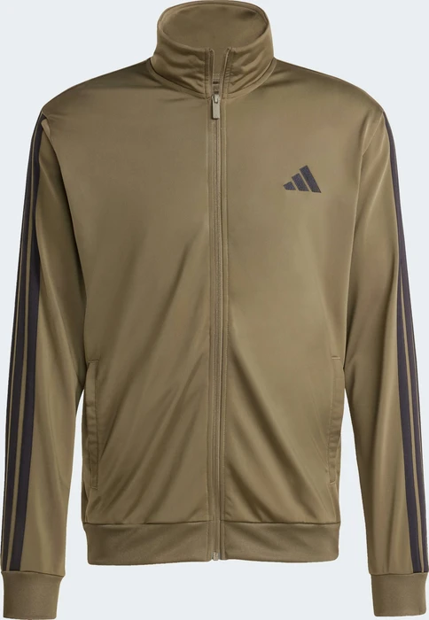 adidas Basic 3-Streifen Tricot Trainingsanzug olive strata (Herren)