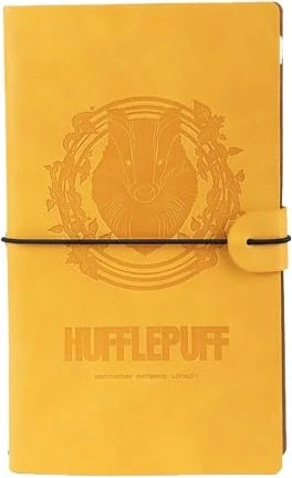 Grupo Erik Editores Harry Potter Hufflepuff Notizbuch, A5, punktiert, Kunstleder-Cover, 20 Blatt